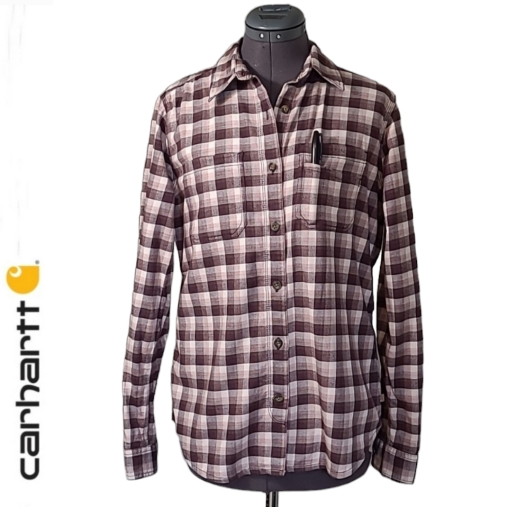 Carhartt Flanel Plaid Soft Cotton Rugged Flex